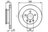 Диск тормозной передний 0986478548 BOSCH