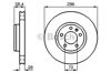 Ротор тормозной 0986478593 BOSCH