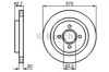 Тормозной диск 0986478816 BOSCH