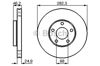 Диск тормозной передний 0986478872 BOSCH