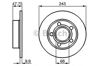 Задний тормозной диск 0986478888 BOSCH