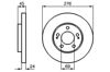 Тормоз дисковый передний 0986479035 BOSCH