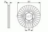 Тормоз дисковый передний 0986479053 BOSCH