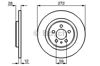 Дисковый тормоз 0986479064 BOSCH