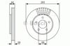 Передний тормозной диск 0986479091 BOSCH