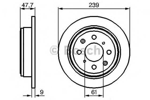 0986479101 BOSCH Тормозные диски купить в Киев