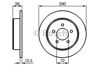 Диск тормозной задний 0986479102 BOSCH