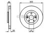 Диск тормозной передний 0986479109 BOSCH