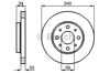 Тормоз дисковый передний 0986479121 BOSCH