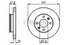 Передний тормозной диск 0986479206 BOSCH