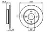 Диск тормозной задний 0986479236 BOSCH