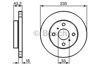 Диск тормозной передний 0986479244 BOSCH