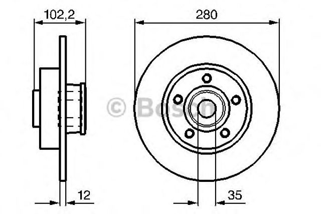 0986479271 BOSCH Диск тормозной задний купить в Хмельницкий