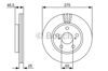 Передний тормозной диск 0986479428 BOSCH