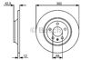 Дисковый тормоз 0986479458 BOSCH