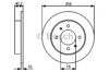 Задний дисковый тормоз 0986479484 BOSCH