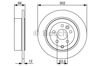 Диск тормозной задний 0986479518 BOSCH