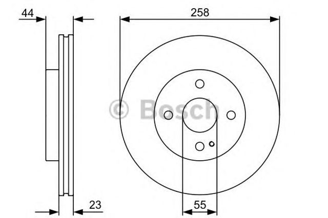 0986479541 BOSCH Передние тормозные диски купить в Хмельницкий
