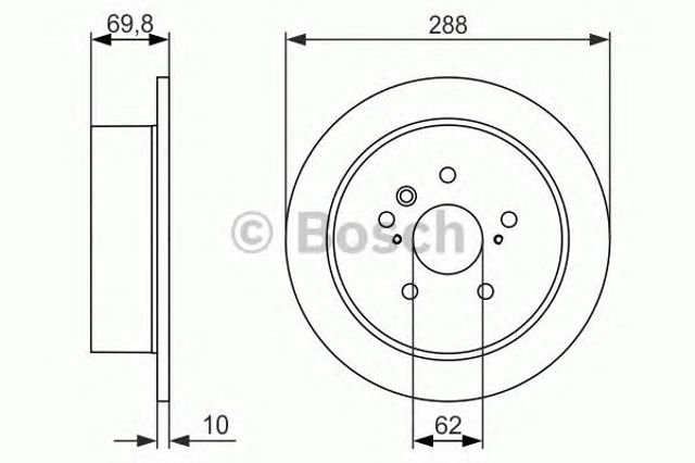 0986479614 BOSCH Тормозные диски купить в Каменское