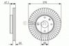 Диск тормозной передний 0986479649 BOSCH