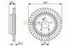 Задний тормозной диск 0986479655 BOSCH