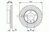 Передний тормозной диск 0986479716 BOSCH