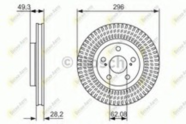BOSCH 0986479768 Передние тормозные диски в наличии Сумы