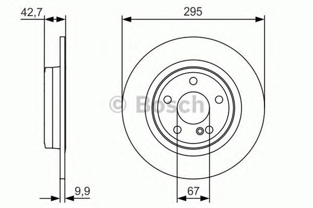 0986479A04 BOSCH Диск тормозной задний купить в Каменское