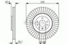 Диск тормозной передний 0986479A24 BOSCH