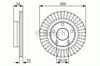 Задний тормозной диск 0986479A42 BOSCH