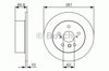 Задний тормозной диск 0986479R06 BOSCH