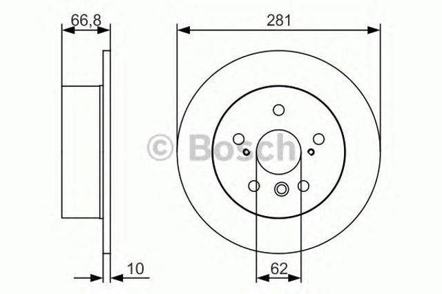 0986479R06 BOSCH Диск тормозной задний купить в Ровно