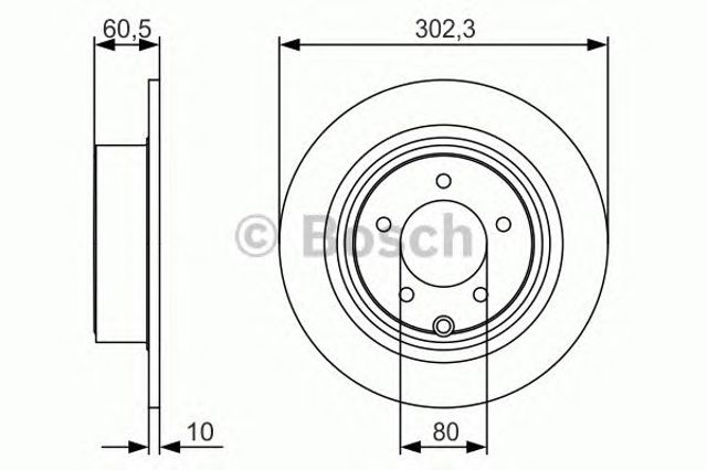 0986479R07 BOSCH Диск тормозной задний купить в Хмельницкий