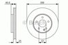 Диск тормозной передний 0986479R69 BOSCH