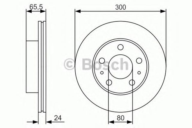 BOSCH 0986479R86 Диск тормозной передний в наличии Одесса