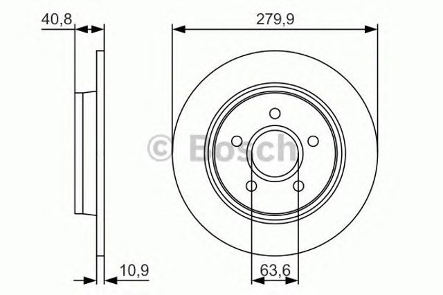 0986479S49 BOSCH Тормозные диски купить в Тернополь