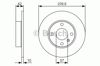 Диск тормозной задний 0986479S52 BOSCH