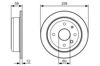 Диск тормозной задний 0986479T52 BOSCH