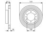 Передний тормозной диск 0986479T80 BOSCH