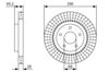 Диск тормозной передний 0986479T99 BOSCH