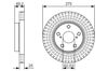 Передний тормозной диск 0986479U19 BOSCH