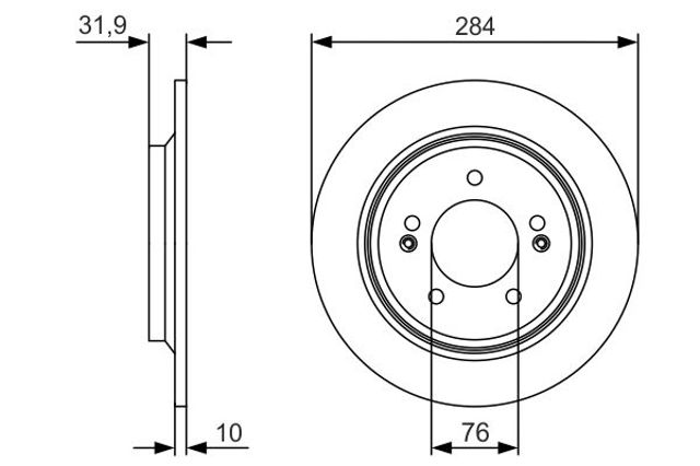 BOSCH 0986479V09 Тормозные диски в наличии Киев