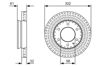 Диск тормозной передний 0986479V32 BOSCH