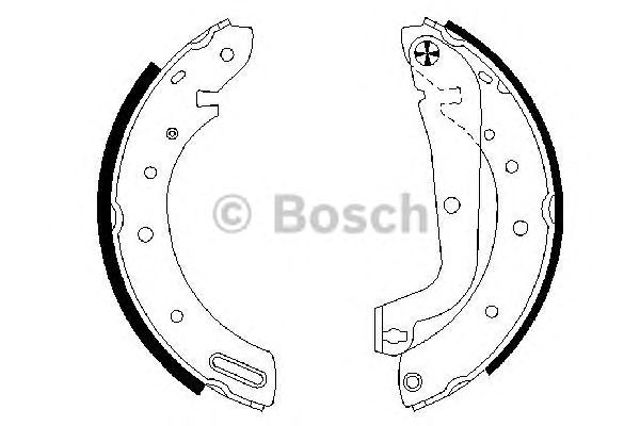 BOSCH 0986487583 Колодки тормозные задние барабанные в наличии Одесса