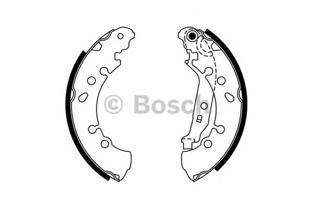 BOSCH 0986487759 Задние барабанные колодки в наличии Одесса