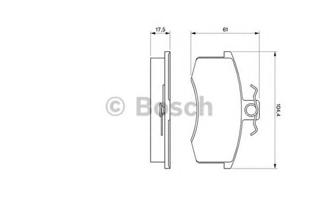 0986491700 BOSCH Колодки тормозные передние дисковые купить в Черкассы