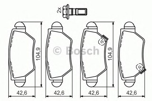 0986494014 Колодки тормозные задние дисковые купить Запорожье