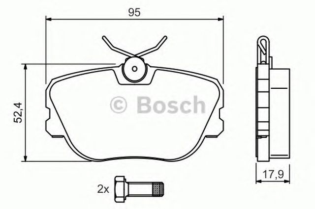 BOSCH 0986494058 Задние тормозные колодки в наличии Черкассы