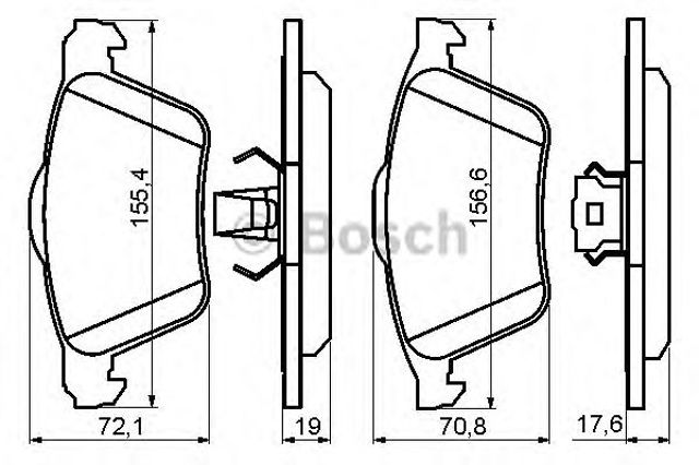 BOSCH 0986494158 Передние тормозные колодки в наличии Сумы