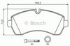 Колодки 0986494194 BOSCH